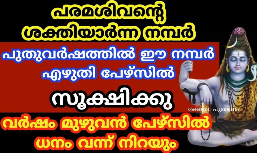 ഈ നമ്പർ പേഴ്സിൽ എഴുതി സൂക്ഷിച്ചാൽ, വർഷം മുഴുവൻ പേഴ്സിൽ പണം വന്നു നിറയും