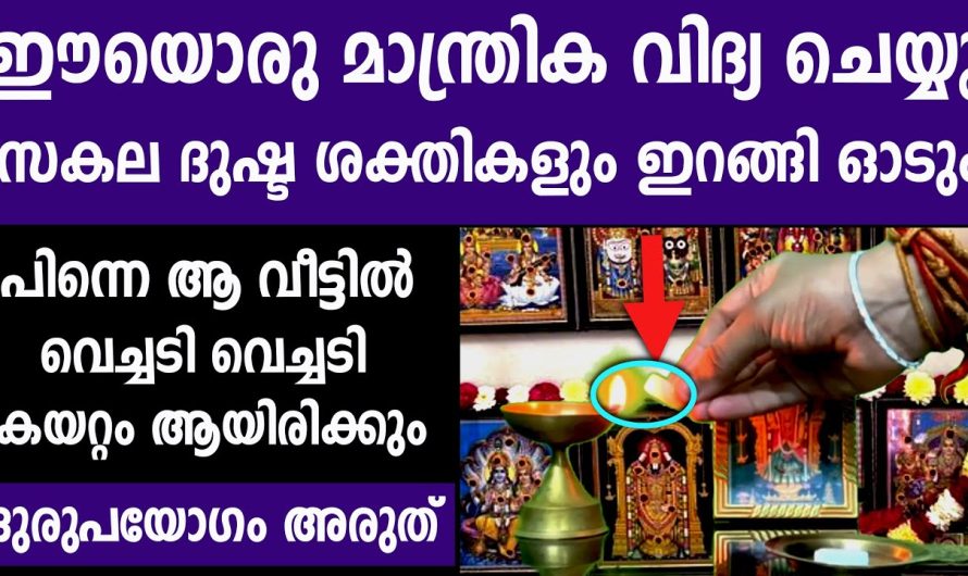 കുബേര തുല്യം ധനം വന്നുചേരും, ഈ 1 കാര്യം വീട്ടിൽ ചെയ്താൽ, അകന്നുപോകും സർവ്വ ദോഷങ്ങളും