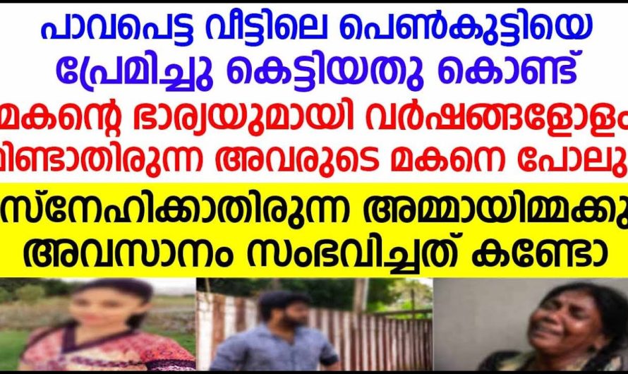 പാവപ്പെട്ട വീട്ടിൽ കുട്ടിയെ വിവാഹം ചെയ്തത് കാരണം മകനോടും മരുമകളോടും സംസാരിക്കാത്ത അമ്മായിയമ്മ അവസാനം, എല്ലാം തെളിയാൻ ഈ മരുമകൾ ഒപ്പിച്ച പണി കണ്ടോ