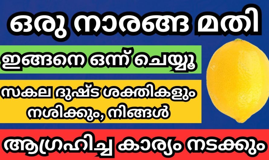 ഒരു നാരങ്ങ വെച്ച് ഇങ്ങനെ ചെയ്ത് നോക്കൂ, ഉടൻ നടന്ന് കിട്ടും നിങ്ങൾ മനസ്സിൽ ആഗ്രഹിച്ച കാര്യം