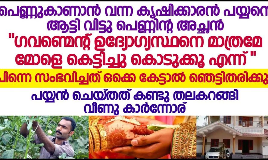ബാങ്കിലാണ് മോൾക്ക് ജോലി അപ്പോൾ അവനും കൊള്ളാവുന്ന ഒരു ജോലി വേണ്ട, പറയുന്നതിൽ എന്താണ് തെറ്റ് ഇത് കേട്ട് ആ പയ്യൻ ചെയ്തത് കണ്ടോ