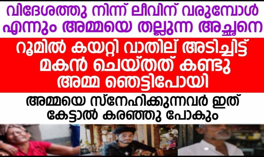അമ്മയെ അച്ഛൻ തല്ലുന്നത് കണ്ട് ഈ മകൻ ചെയ്തത് കണ്ടോ? ഏതൊരു അമ്മയും ആഗ്രഹിക്കും ഇതുപോലെയുള്ള ഒരു മകനെ കിട്ടാൻ