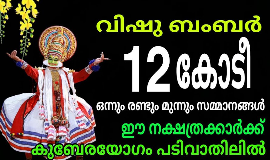 ഈ നക്ഷത്രക്കാരനെ തേടീ ,12 കോടിയുടെ ബംബർ സമ്മാനം വരും 100% ഉറപ്പ്‌