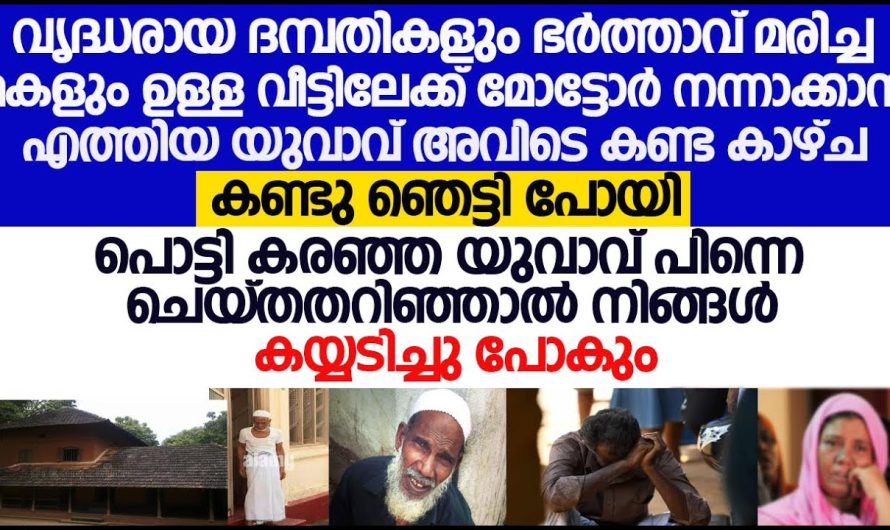 വ്യദ്ധരായ ദമ്പതികളുടെ വീട്ടിലേക്ക് മോട്ടോർ നന്നാക്കാൻ യുവാവ് ആ കാഴ്ച കണ്ട് ഞെട്ടിപ്പോയി, എന്നെ തന്നെ ആ വൃദ്ധരെ അവൻ ചെയ്തത് കണ്ടോ