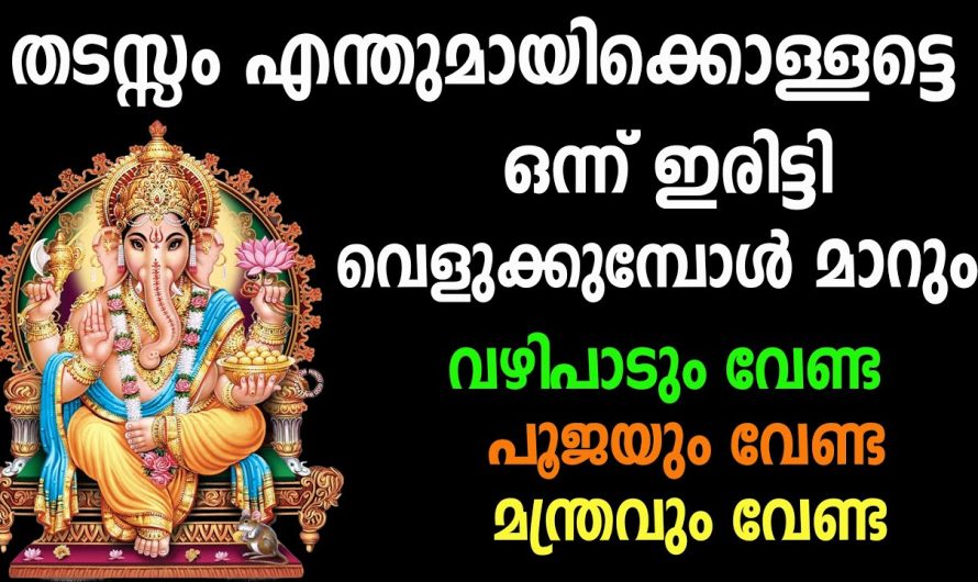 ഭഗവാൻ മാറ്റിതരും, എത്ര വലിയ തടസവും കണ്ണടച്ച് തുറക്കുന്ന സമയത്തിന് ഉള്ളിൽ തന്നെ