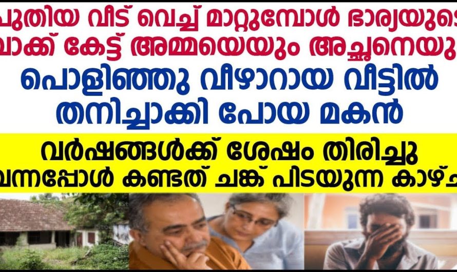 ഇടിഞ്ഞു പൊളിഞ്ഞു വീഴാറായ വീട്ടിൽ അമ്മയെയും അച്ഛനെയും തനിച്ചാക്കി മകൻ പോയി, വർഷങ്ങൾക്കുശേഷം അവിടെ പോയപ്പോൾ മക്കൻ അവിടെ കണ്ടത്