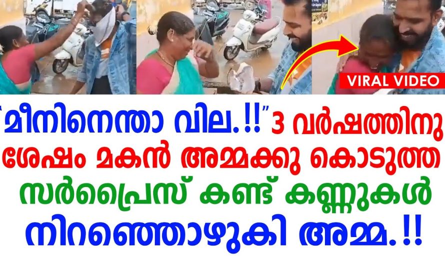 കണ്ണുകൾ നിറഞ്ഞു പോയി, മകൻ അമ്മയ്ക്ക് കൊടുത്ത സർപ്രൈസ് കണ്ട്