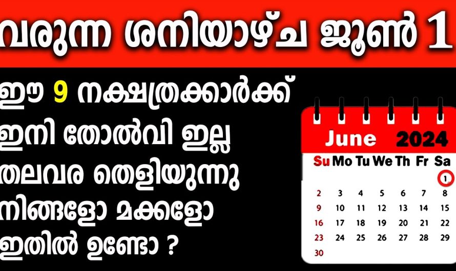 ജൂൺ 1,മുതൽ തലവര തെളിയുന്നു ഈ 9 നാളുകാരുടെ, ഇനി തോൽവി ഇല്ല