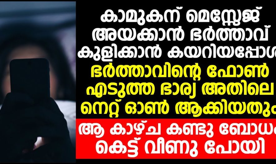 ഭർത്താവിന്റെ ഫോൺ നെറ്റ് ഓൺ ആക്കാൻ എടുത്ത ഭാര്യ ആ കാഴ്ച കണ്ട് ഞെട്ടിപ്പോയി