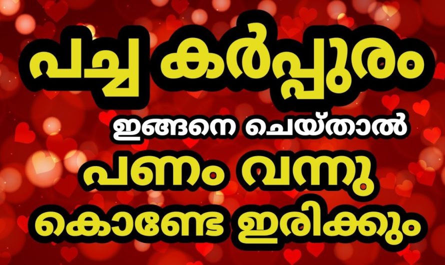 ധനം വർദ്ധിക്കും, ഒരു കർപ്പൂരം മതി, പണം ഇനി വന്നുകൊണ്ടിരിക്കും
