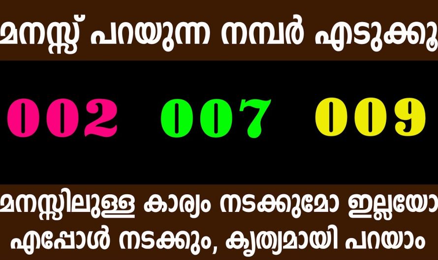 എപ്പോൾ നടക്കും മനസ്സിലുള്ള കാര്യം നടക്കുമോ ഇല്ലയോ, ഇതിനെ കൃത്യമായി പറയാം