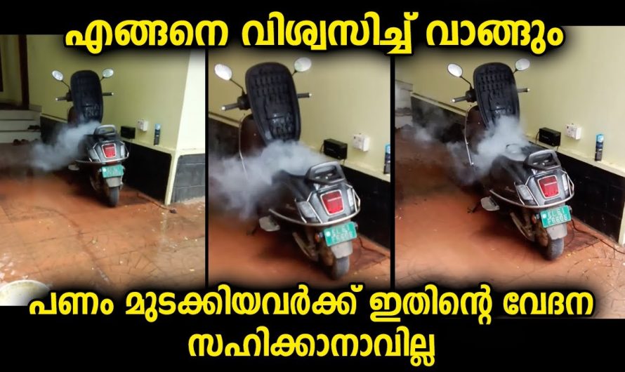 സ്കൂട്ടർ വാങ്ങി കുറച്ചു കാലമേ ആയിക്കാണൂ…വീട്ടുമുറ്റത്തു കിടന്ന സ്കൂട്ടറിന്റെ അവസ്ഥ