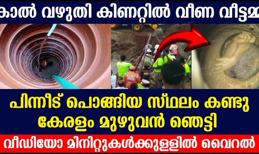 തുണി അലക്കി കൊണ്ടിരുന്ന വീട്ടമ്മ ഭൂമിയുടെ അടിയിലേക്ക് താഴ്ന്നു പോയ സംഭവം…