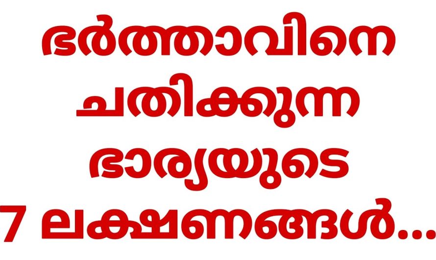 ഭർത്താവിന് ചതിക്കുന്ന ഭാര്യയുടെ ഏഴു ലക്ഷണങ്ങൾ
